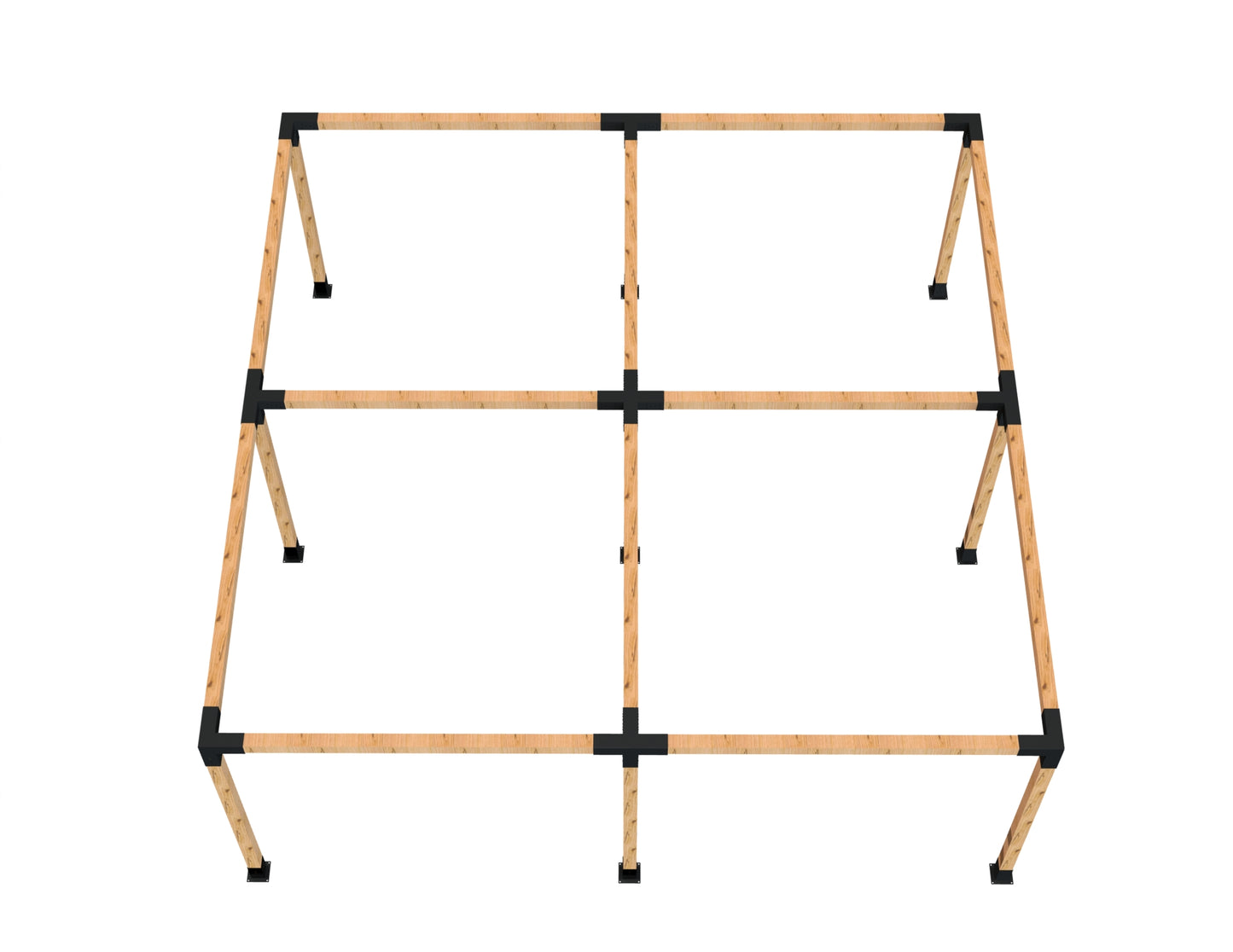 Four Squares Expanded Pergola Kit 2