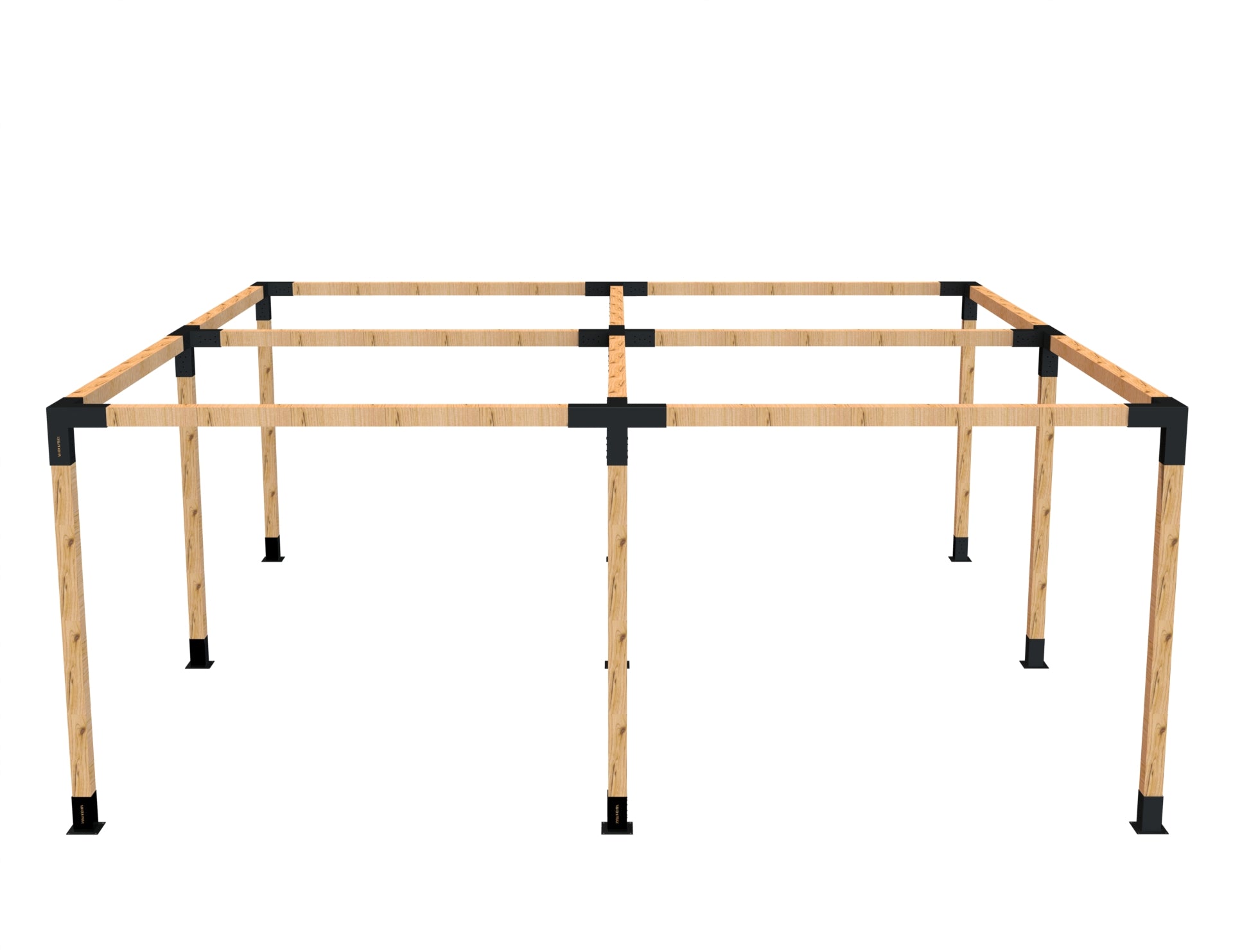 Four Squares Expanded Pergola Kit