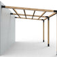 Angled Double Wall Mounted Pergola Kit with 8 Top Rafters 1