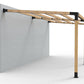 Angled Double Wall Mounted Pergola Kit with 8 Top Rafters 3