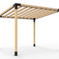 Angled Pergola with 8 Rafters_3