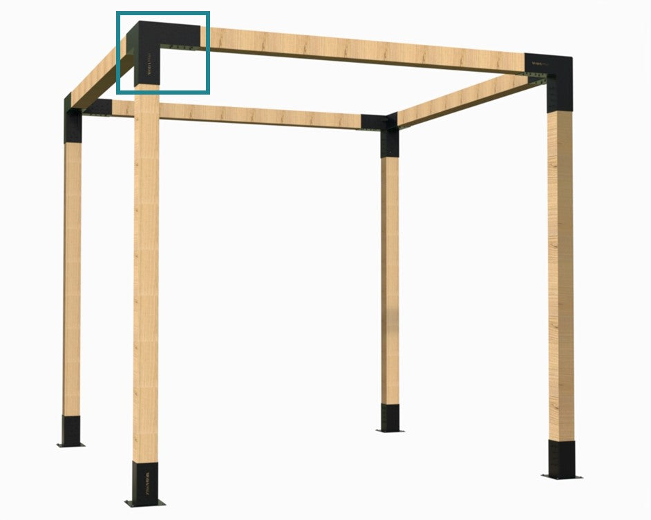 Corner Bracket on Pergola_Modaprax