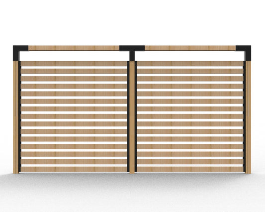 Double Garden Frame & PrivacyScreen_Rails2