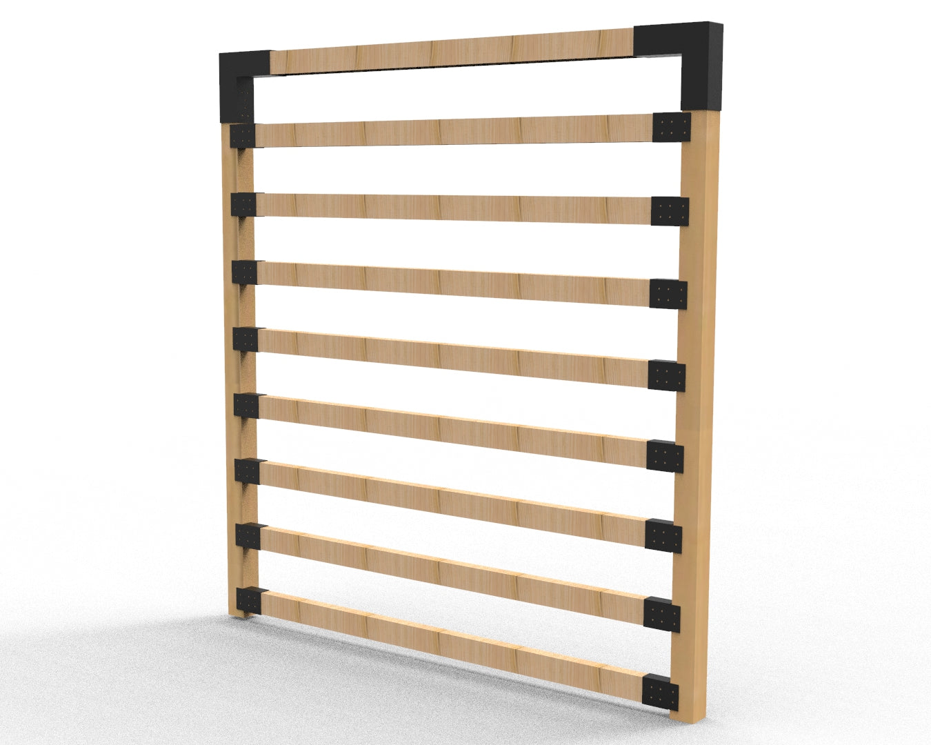 Garden Frame with Privacy Screen for 90x90 Posts Side Brakcets for 90x45posts _8-2