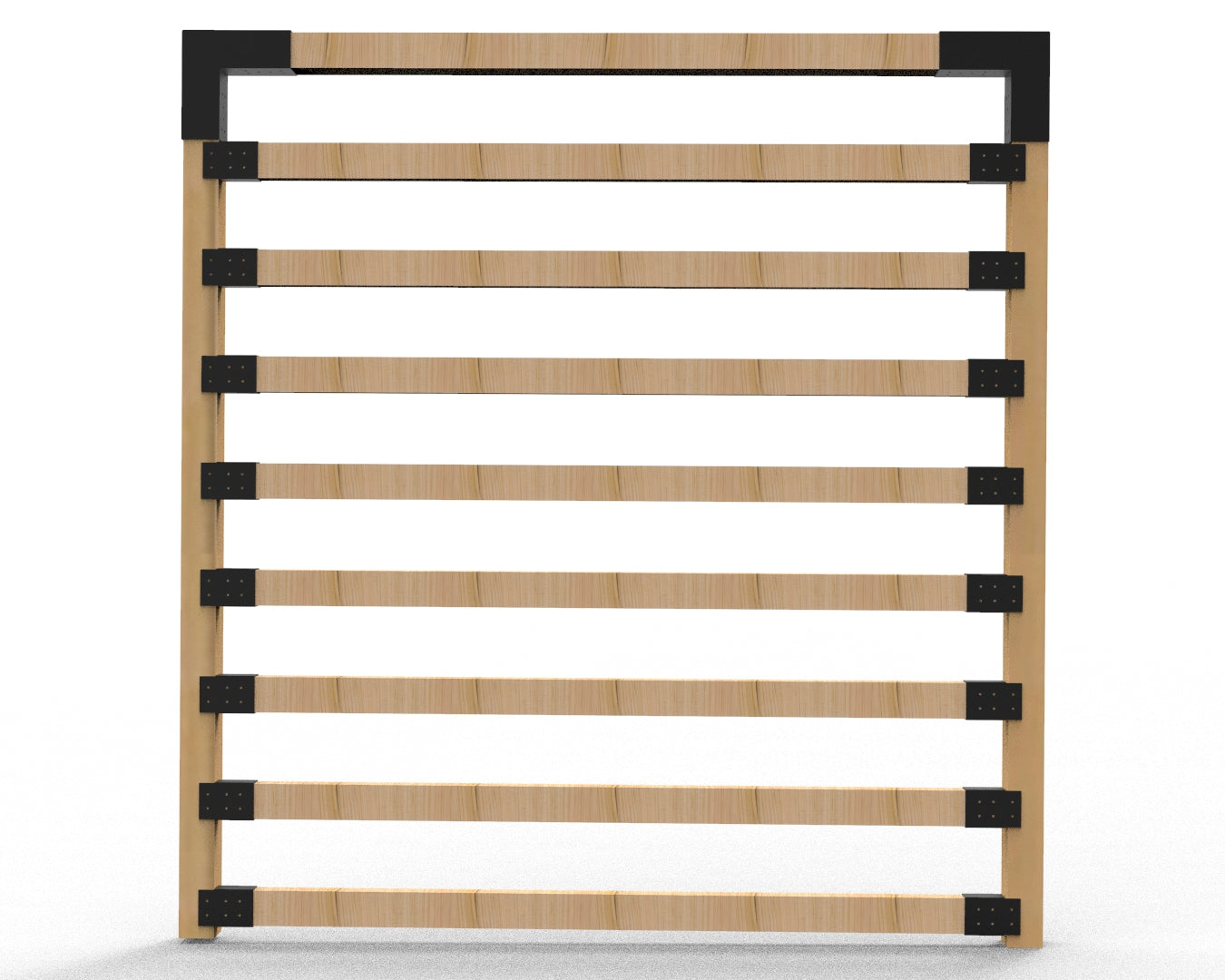 Garden Frame with Privacy Screen for 90x90 Posts Side Brakcets for 90x45posts _8-1