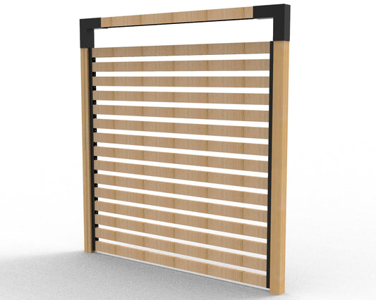 Garden Frame with Privacy Screen_Rails2