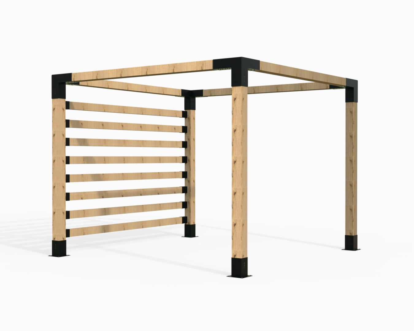 Pergola Kit for 90x90 Timber posts with Side Posts – Modaprax