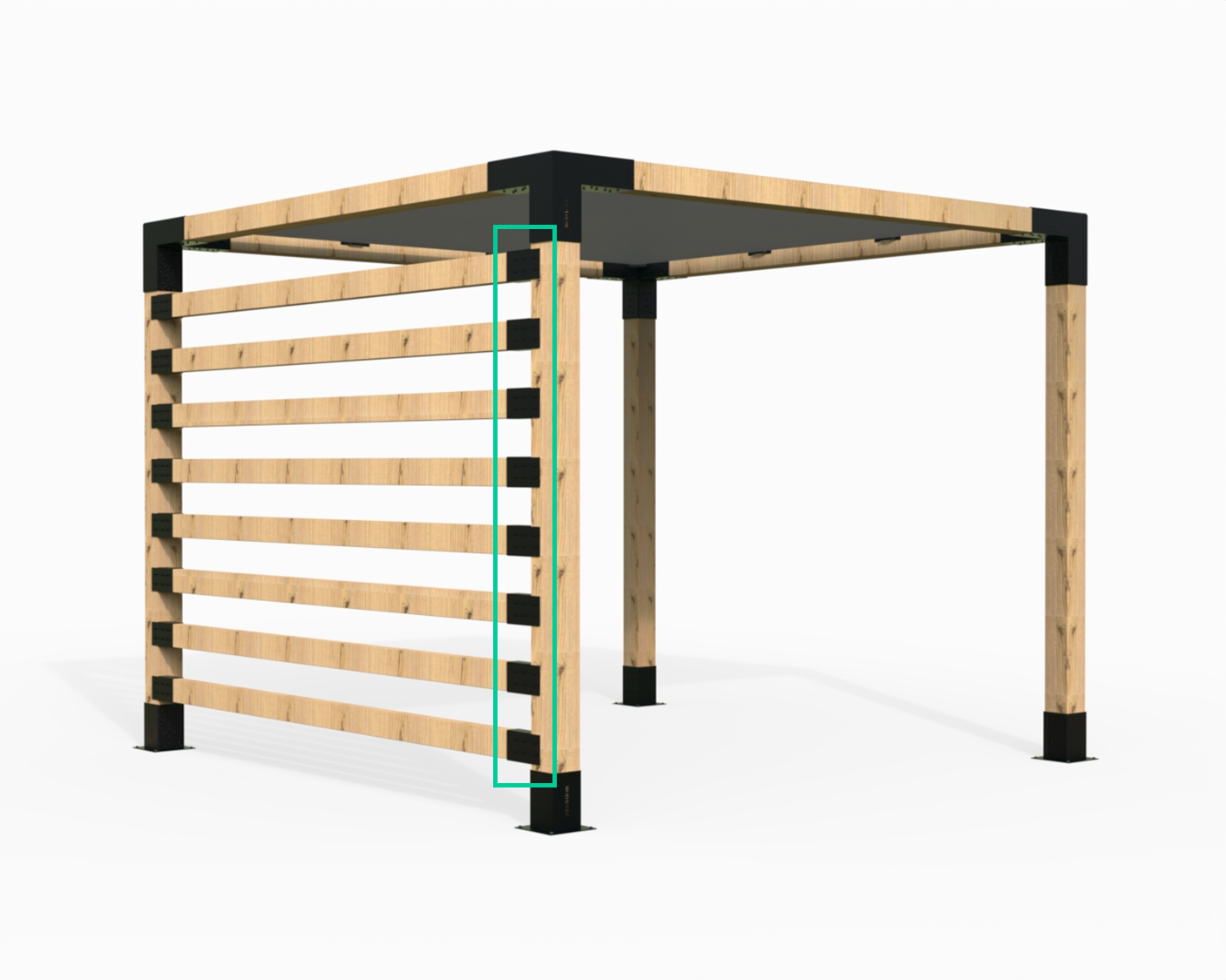 Modaprax Top Rafter Bracket for 90x45mm Timber 2